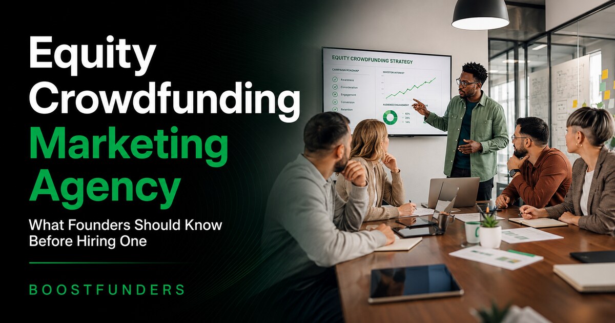 Equity crowdfunding marketing agency hiring guide for founders raising on Wefunder, Republic, and StartEngine