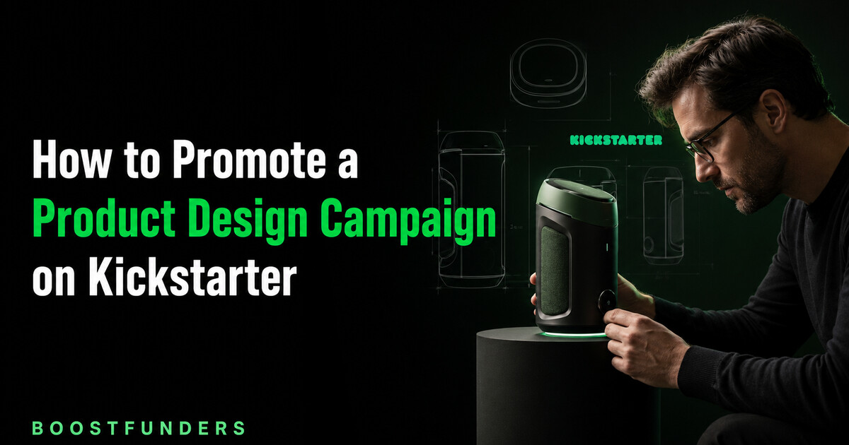 How to promote a product design campaign on Kickstarter cover image